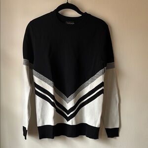 Topshop Black and White Sweater